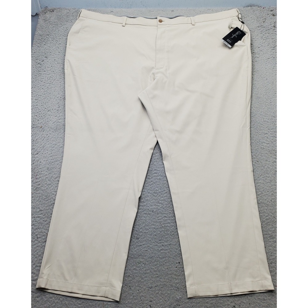 Walter Hagen Golf Pants Mens 52/30 Tan Perfect 11 Straight Front 889752006641